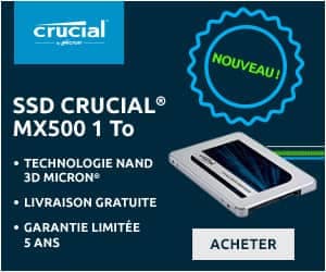 Crucial MX500 1To SSD test