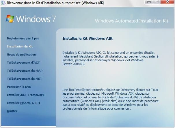 Installer Windows 10 sur une cle usb aik