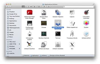 echange de fichiers bluetooth mac