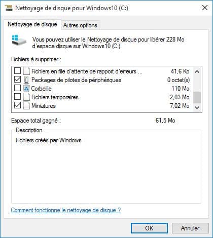 nettoyer windows 10 fichiers temporaires