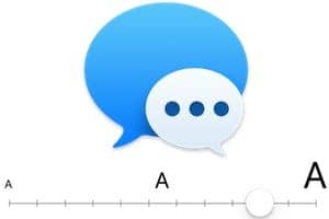 Changer la taille du texte dans Messages sur Mac et iPhone