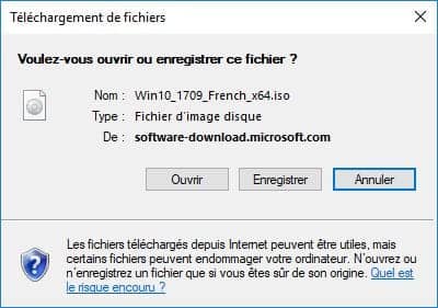 Telecharger Windows 10 1709 french x64 iso