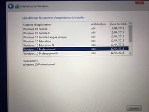 installer windows 10 pro