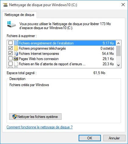 nettoyer windows 10 fichiers obsoletes