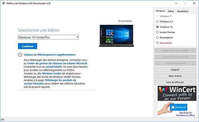 Telecharger Windows 10 Home Pro