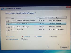 formater Windows 10